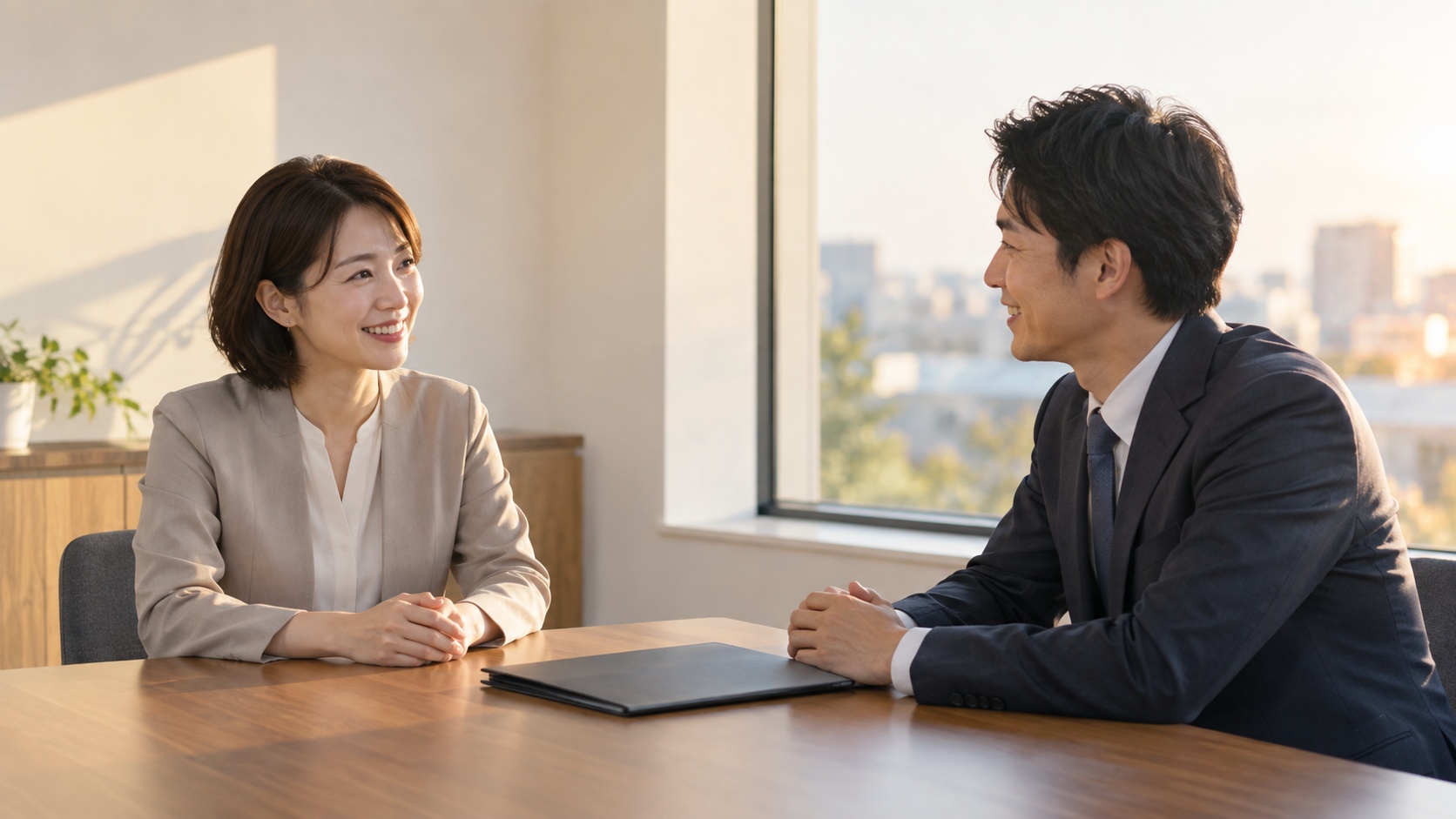 自社の課題に合う支援を専門家へ相談する担当者